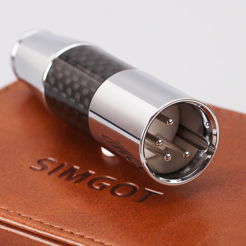 Zephone DAC Decode 4 Pin Male XLR To 2.5/3.5/4.4mm Balance Female Audio Jack Carbon Fiber Convert Plug HiFiGo 